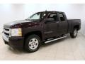 2008 Dark Cherry Metallic Chevrolet Silverado 1500 LT Extended Cab 4x4  photo #3