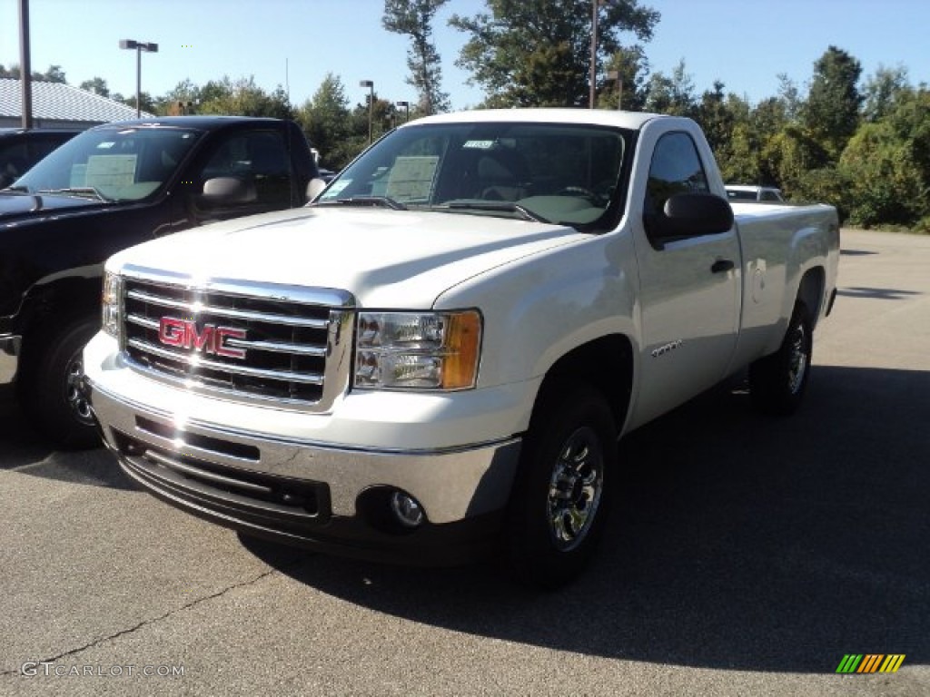 2012 Sierra 1500 Regular Cab 4x4 - Summit White / Dark Titanium photo #1