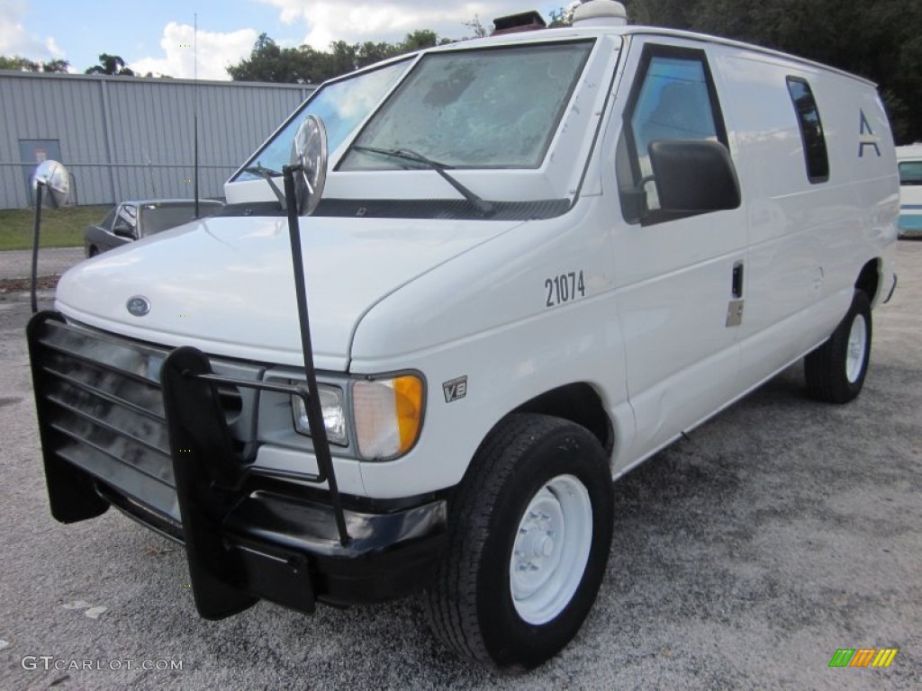 Oxford White 2001 Ford E Series Van E350 Super Duty Armored Van Exterior Photo #54959941