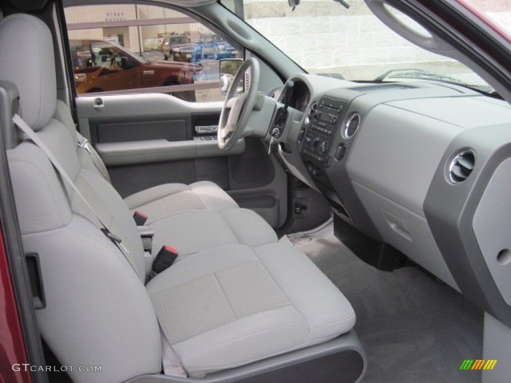 2005 F150 XLT SuperCab 4x4 - Dark Toreador Red Metallic / Medium Flint Grey photo #5