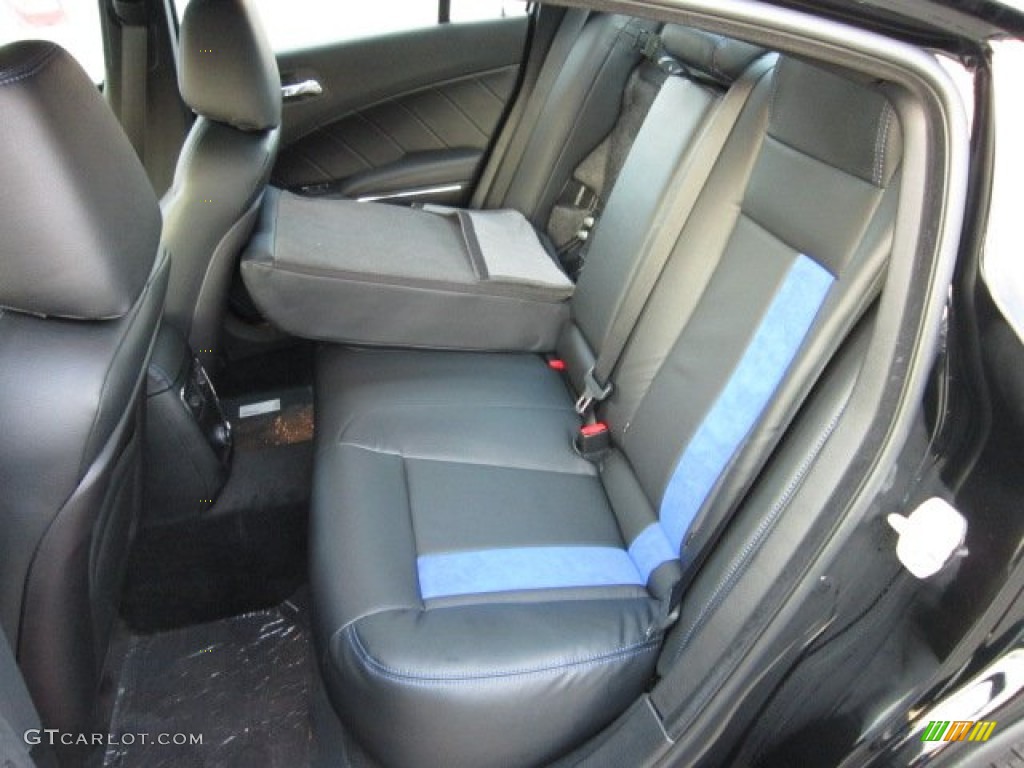 Black/Mopar Blue Interior 2011 Dodge Charger R/T Mopar '11 Photo #54961132