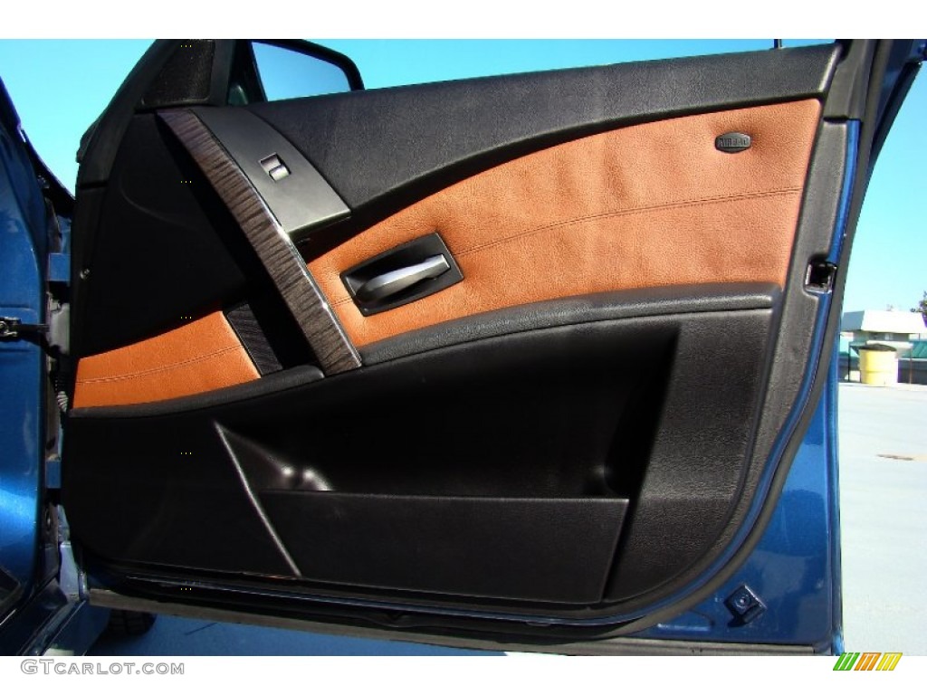 2006 5 Series 550i Sedan - Mystic Blue Metallic / Auburn Dakota Leather photo #36