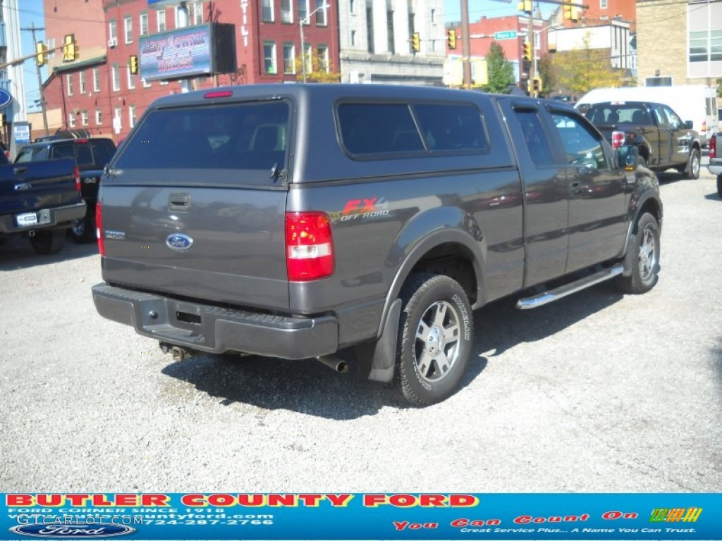 2005 F150 FX4 SuperCab 4x4 - Dark Shadow Grey Metallic / Medium Flint/Dark Flint Grey photo #2