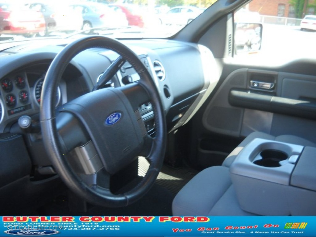 2005 F150 FX4 SuperCab 4x4 - Dark Shadow Grey Metallic / Medium Flint/Dark Flint Grey photo #7