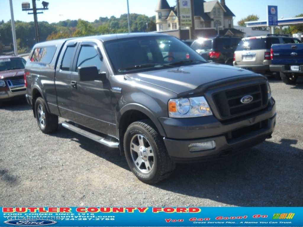 2005 F150 FX4 SuperCab 4x4 - Dark Shadow Grey Metallic / Medium Flint/Dark Flint Grey photo #18