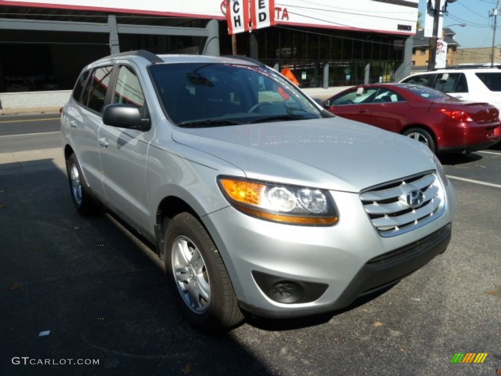 2011 Santa Fe GLS - Moonstone Silver / Gray photo #6