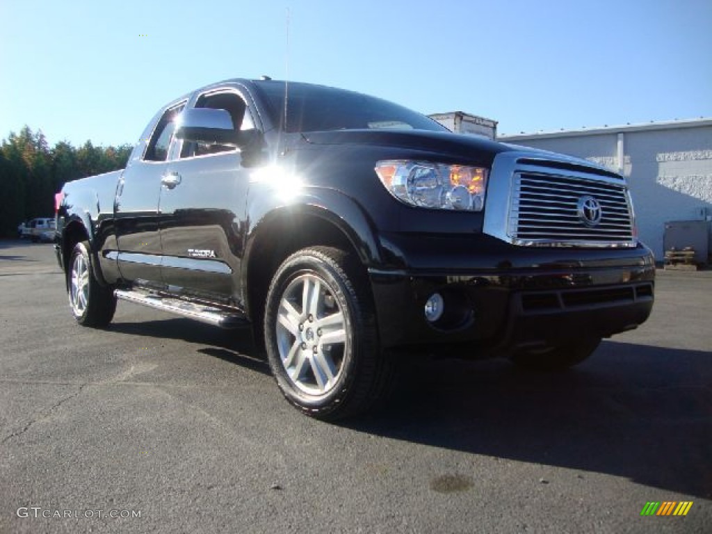 2010 Tundra Limited Double Cab 4x4 - Black / Red Rock photo #1