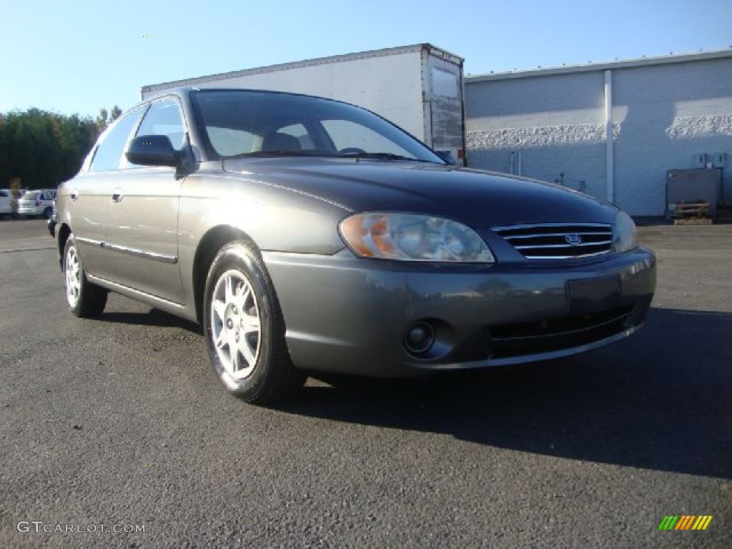 2002 Pewter Gray Kia Spectra Sedan 54964000 Photo 2