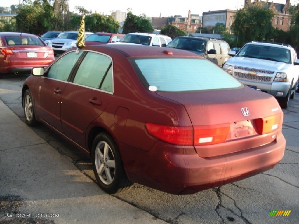 2005 Accord EX-L Sedan - Redondo Red Pearl / Gray photo #6