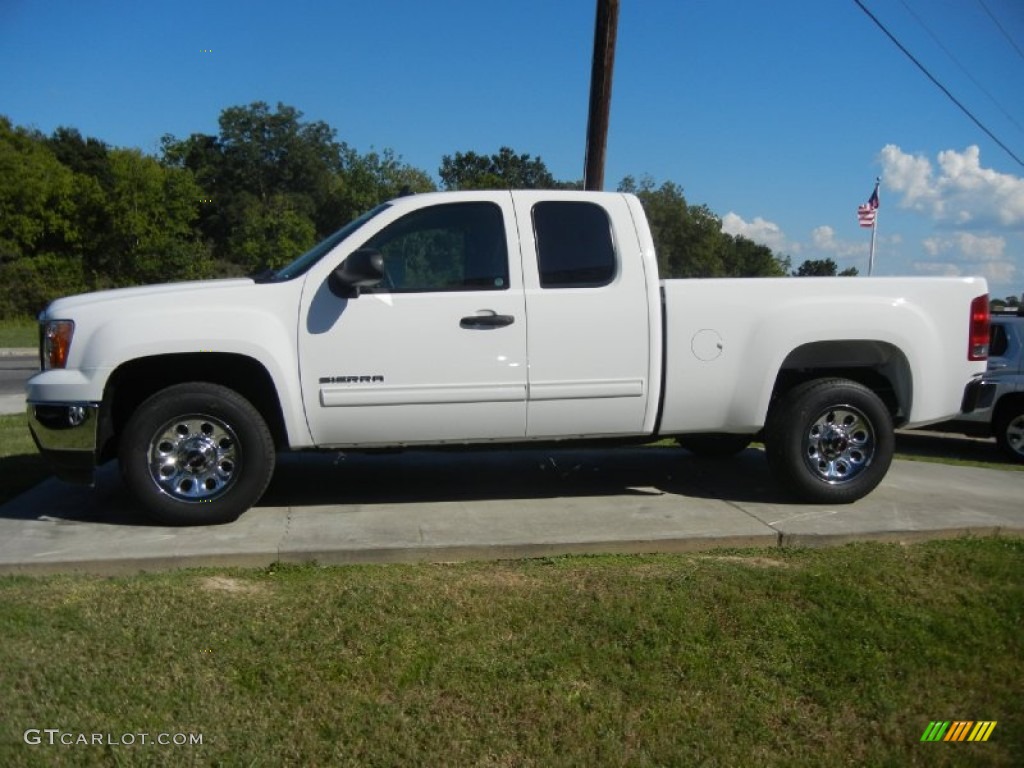 Summit White 2011 GMC Sierra 1500 SL Extended Cab Exterior Photo #54968230