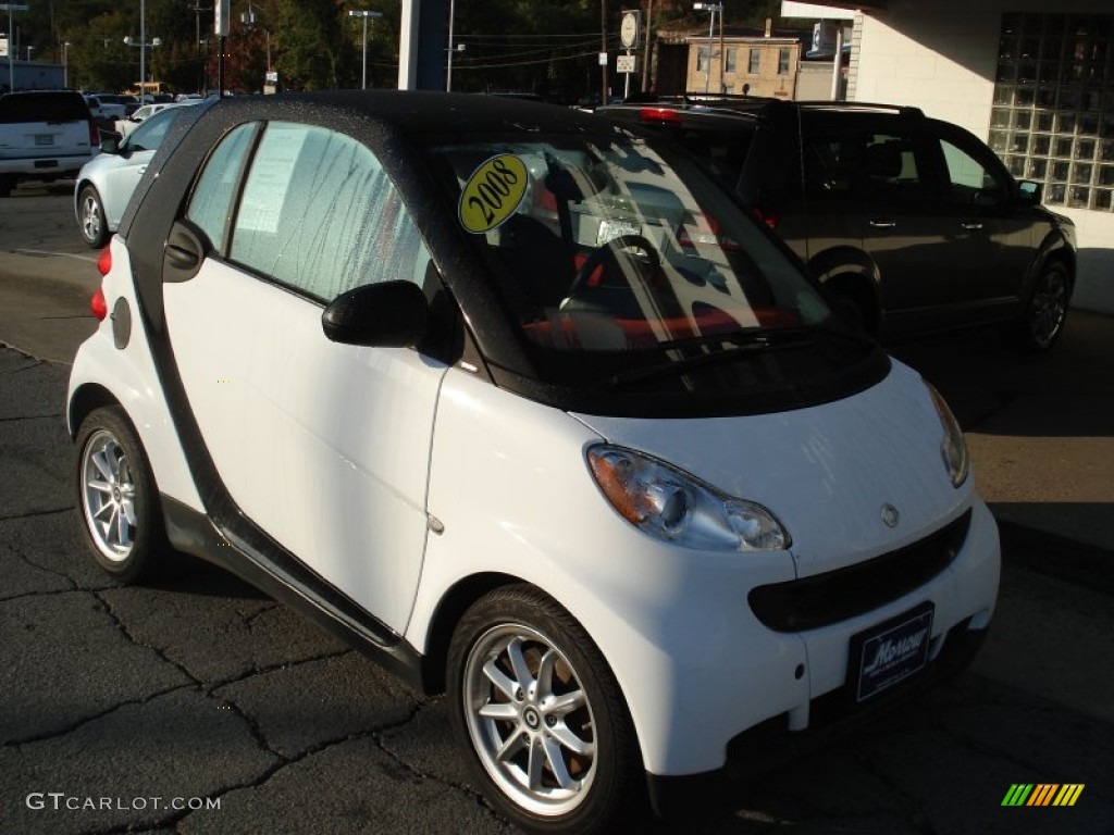 Crystal White 2008 Smart fortwo passion coupe Exterior Photo #54968275