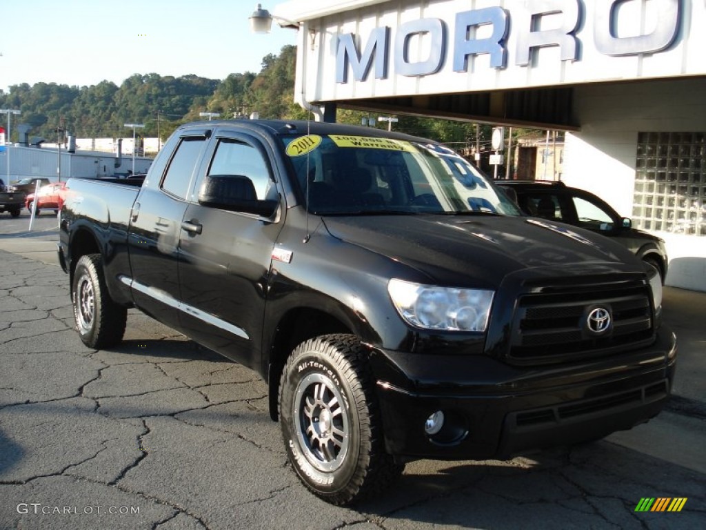 2011 Tundra TRD Rock Warrior Double Cab 4x4 - Black / Black photo #2