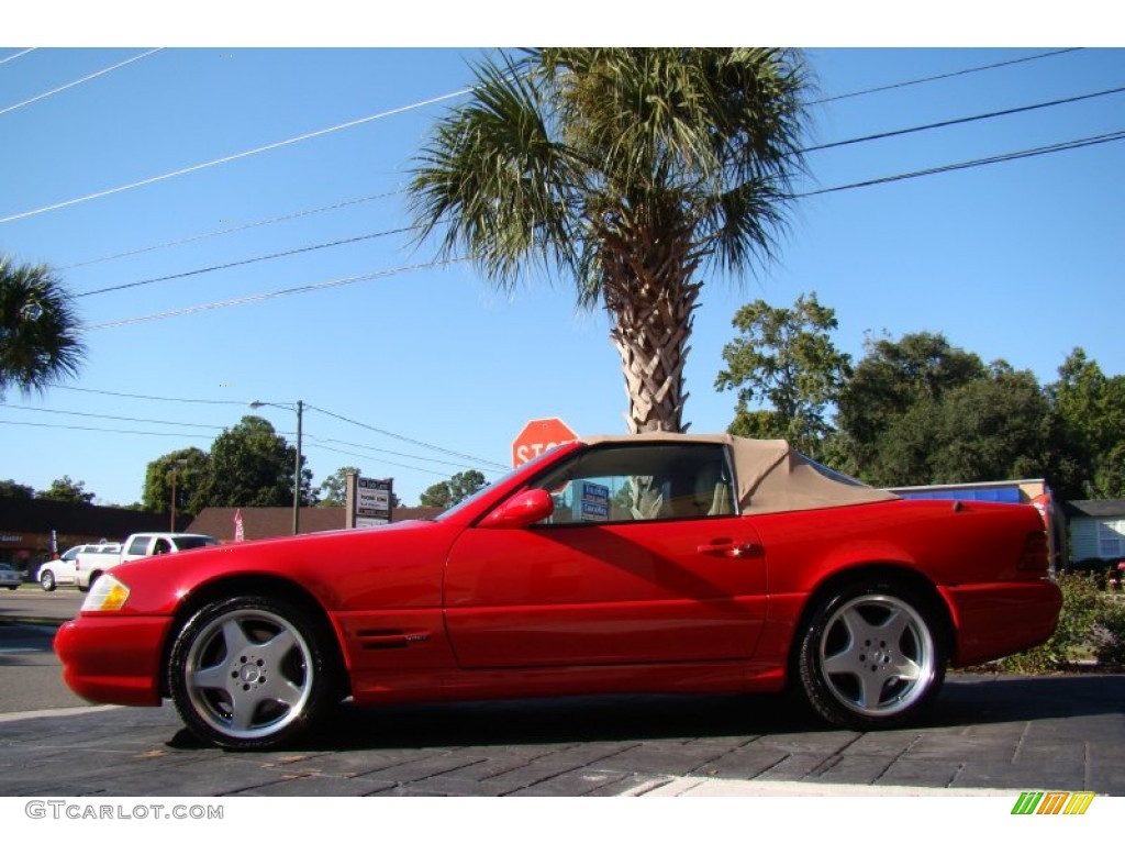 Magma Red 2000 Mercedes-Benz SL 500 Roadster Exterior Photo #54968836
