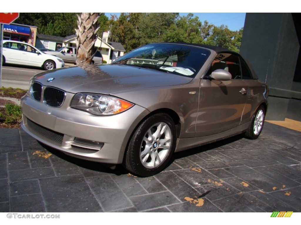 2008 1 Series 128i Convertible - Cashmere Silver Metallic / Savanna Beige photo #36