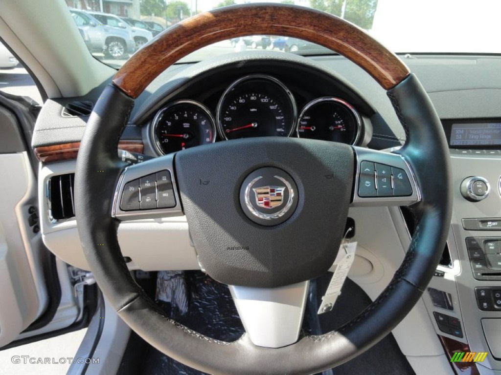 2012 Cadillac CTS 3.0 Sedan Light Titanium/Ebony Steering Wheel Photo #54972280