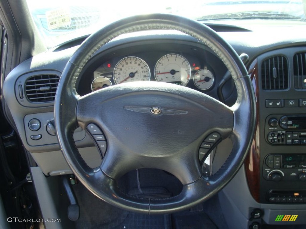 2004 Chrysler Town & Country Touring Medium Slate Gray Steering Wheel Photo #54972736