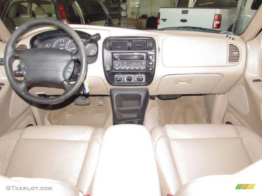 1998 Ford Explorer XLT Medium Prairie Tan Dashboard Photo #54973717