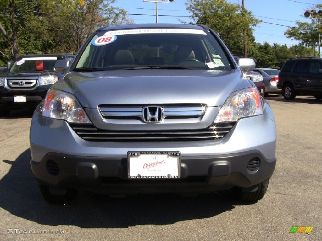 2008 CR-V EX-L 4WD - Glacier Blue Metallic / Gray photo #5