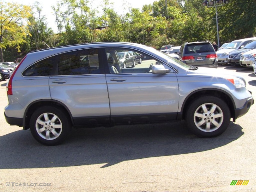 2008 CR-V EX-L 4WD - Glacier Blue Metallic / Gray photo #7