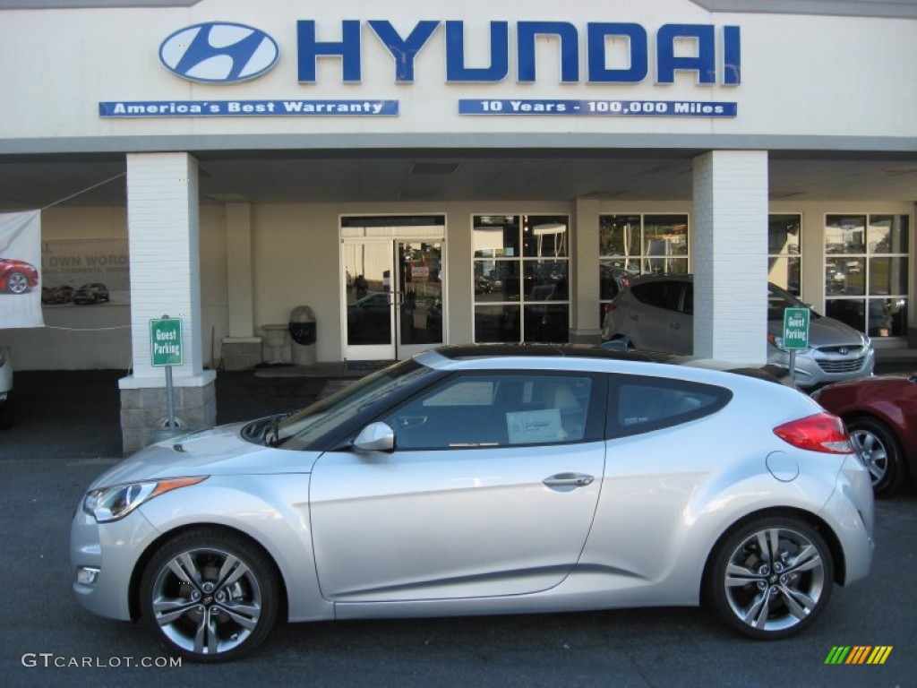 2012 Veloster  - Ironman Silver / Black photo #1