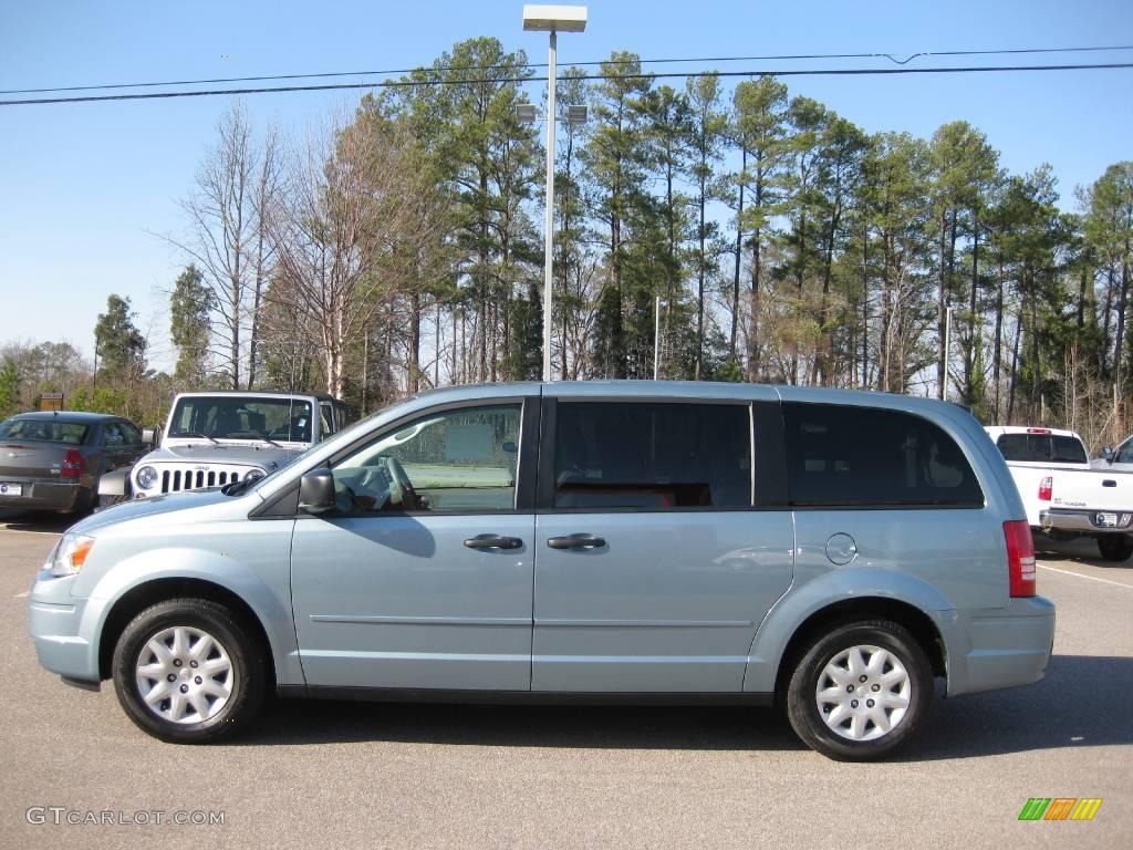2008 Town & Country LX - Clearwater Blue Pearlcoat / Medium Slate Gray/Light Shale photo #2