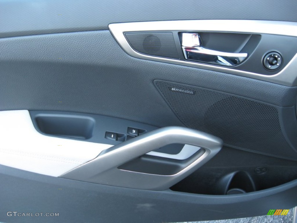 2012 Hyundai Veloster Standard Veloster Model Black Door Panel Photo #54979072