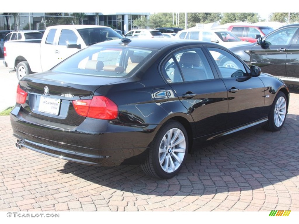 2011 3 Series 328i Sedan - Jet Black / Saddle Brown Dakota Leather photo #5