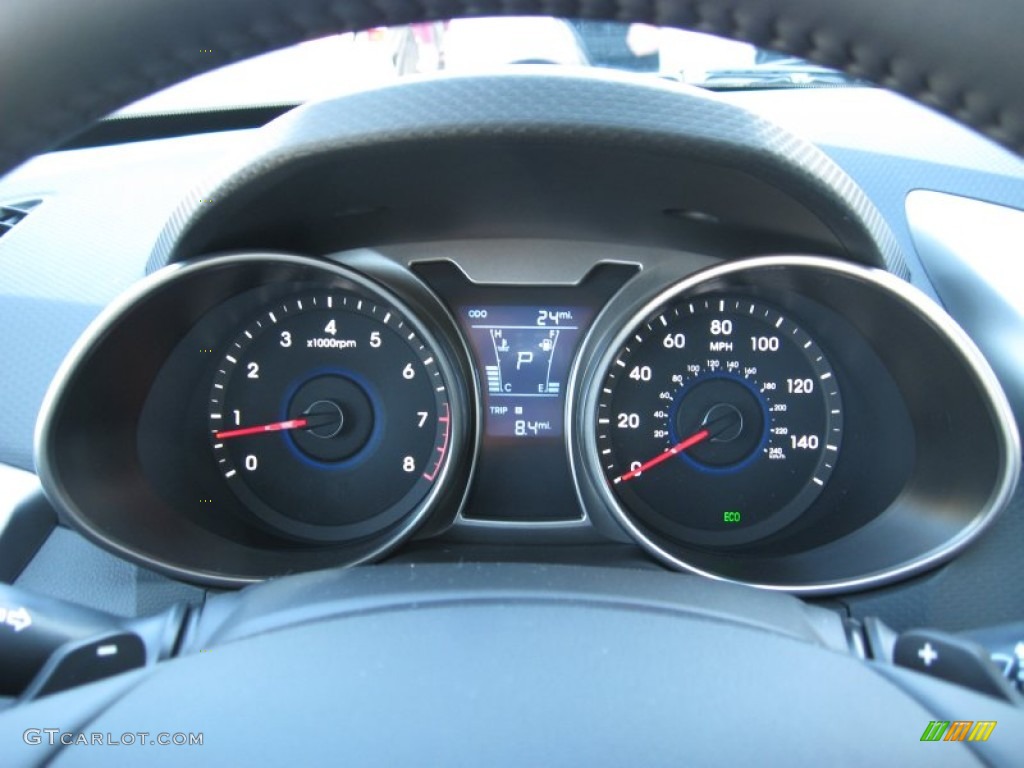 2012 Hyundai Veloster Standard Veloster Model Gauges Photo #54979162