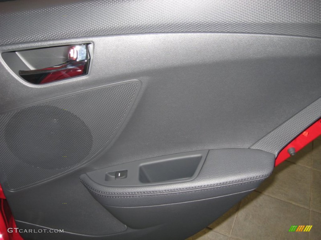 2012 Veloster  - Boston Red / Black/Red photo #18
