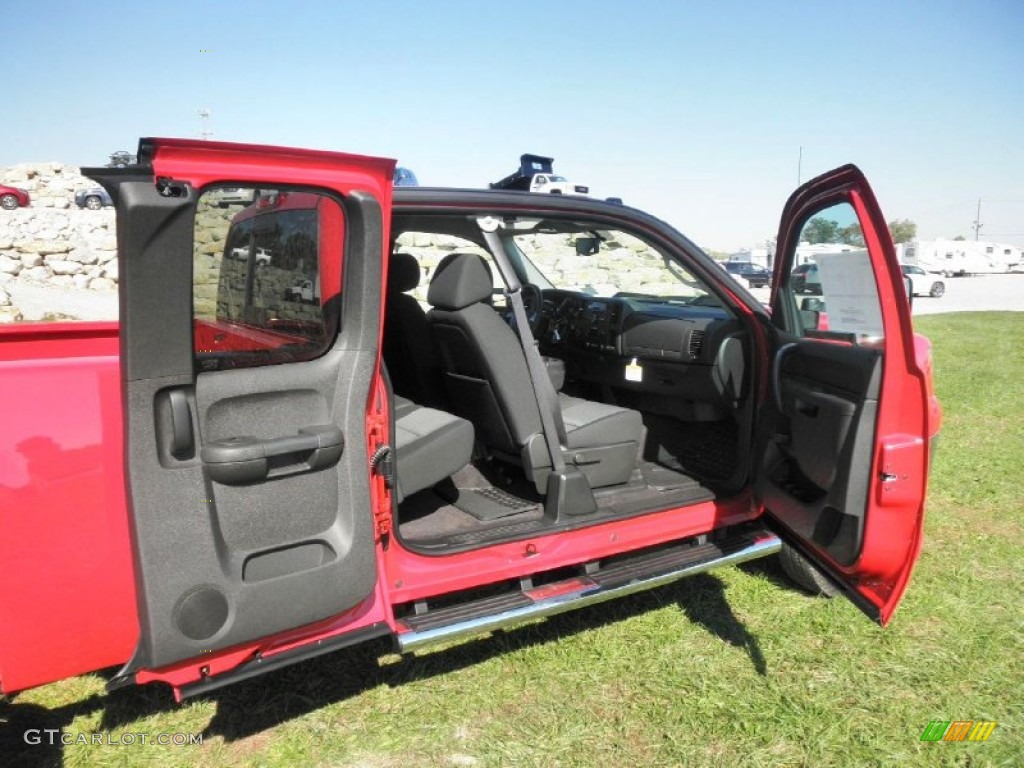 Ebony Interior 2012 GMC Sierra 2500HD SLE Extended Cab 4x4 Photo #54981268