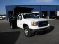 2011 Summit White GMC Sierra 3500HD Work Truck Regular Cab Chassis Dump Truck  photo #2