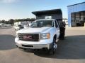 Summit White - Sierra 3500HD Work Truck Regular Cab Chassis Dump Truck Photo No. 3