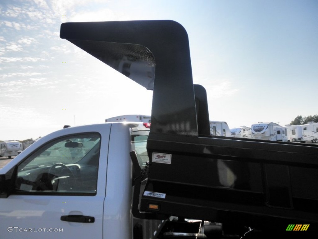 Summit White 2011 GMC Sierra 3500HD Work Truck Regular Cab Chassis Dump Truck Exterior Photo #54981433