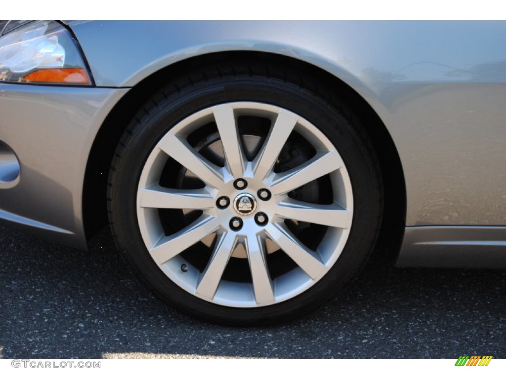 2008 XK XK8 Convertible - Lunar Grey Metallic / Caramel photo #8