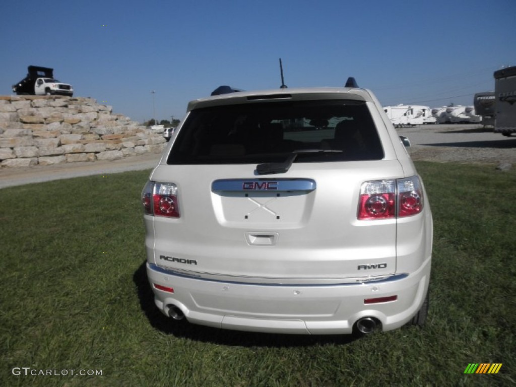 White Diamond Tricoat 2012 GMC Acadia Denali AWD Exterior Photo #54982002