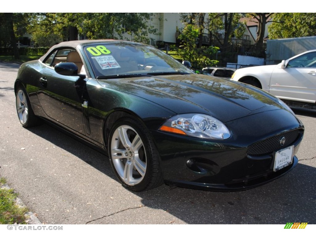 2008 XK XK8 Convertible - Botanical Green / Caramel photo #7