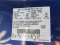 SN: Sonic Blue Metallic 2004 Ford Ranger Edge Regular Cab 4x4 Color Code