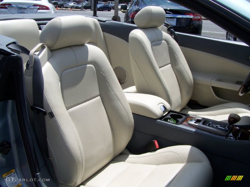 2007 XK XK8 Convertible - Frost Blue Metallic / Ivory/Slate photo #11