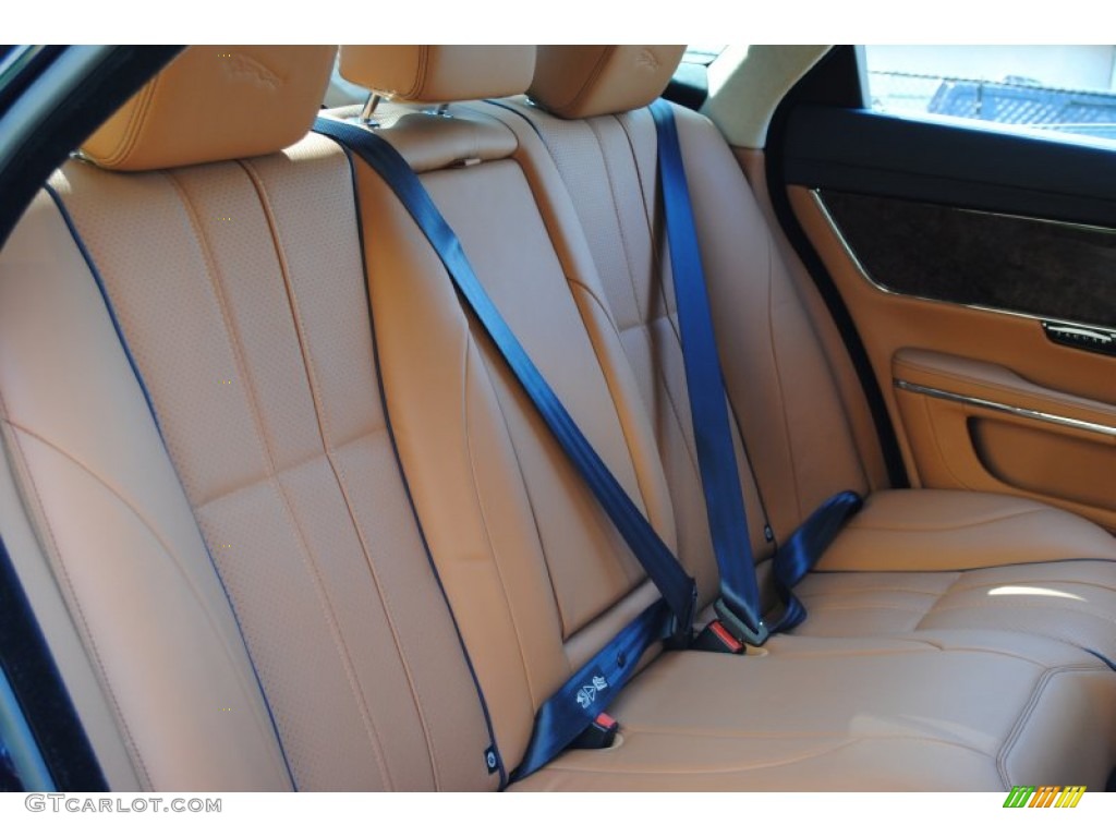 London Tan/Navy Blue Interior 2011 Jaguar XJ XJL Supercharged Photo #54982600