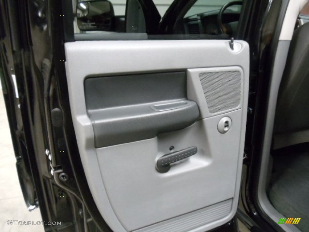 2008 Ram 3500 Laramie Quad Cab 4x4 Dually - Brilliant Black Crystal Pearl / Medium Slate Gray photo #10