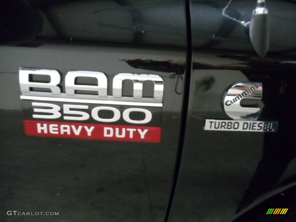 2008 Ram 3500 Laramie Quad Cab 4x4 Dually - Brilliant Black Crystal Pearl / Medium Slate Gray photo #27