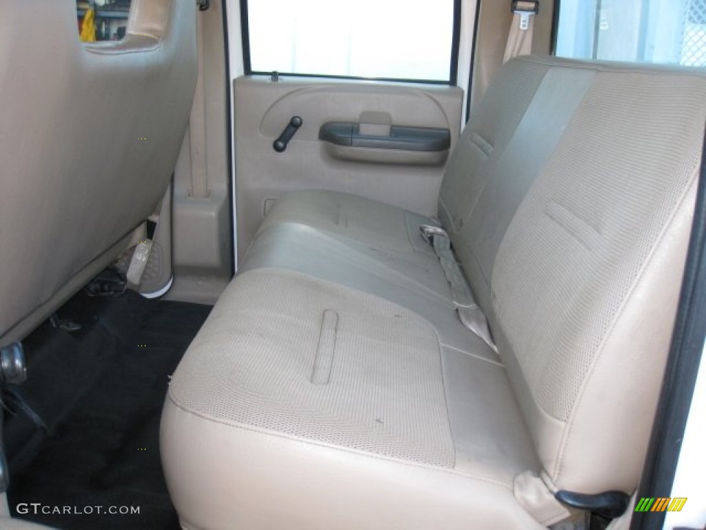 Medium Parchment Interior 2001 Ford F450 Super Duty XL Crew Cab Stake Truck Photo #54983446