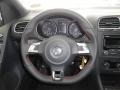 Interlagos Plaid Cloth Steering Wheel Photo for 2012 Volkswagen GTI #54983794