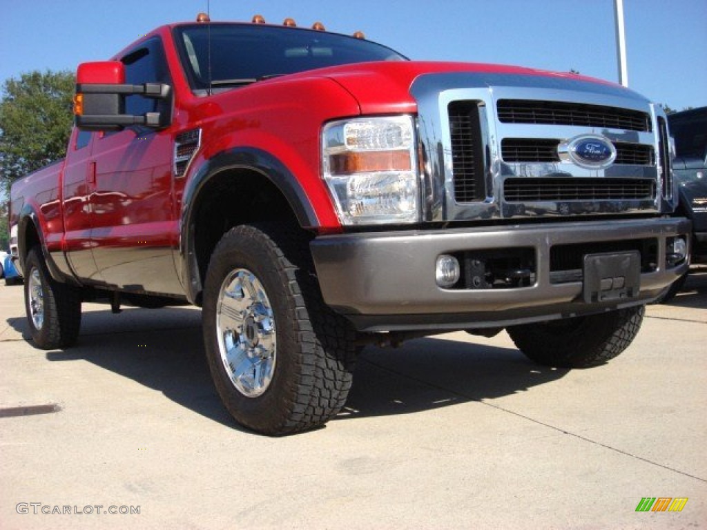 Red 2008 Ford F250 Super Duty FX4 SuperCab 4x4 Exterior Photo #54985395