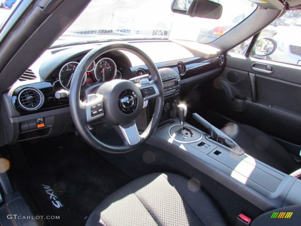 Black Interior 2008 Mazda MX-5 Miata Touring Roadster Photo #54986799