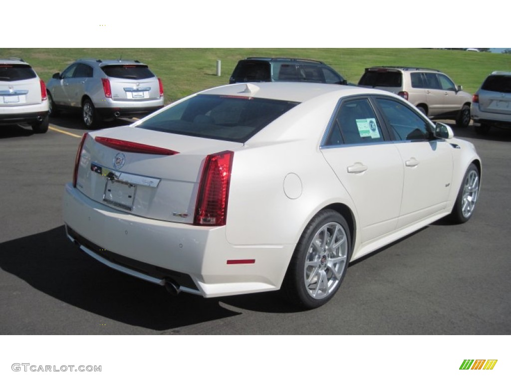 2012 CTS -V Sedan - White Diamond Tricoat / Light Titanium/Ebony photo #5