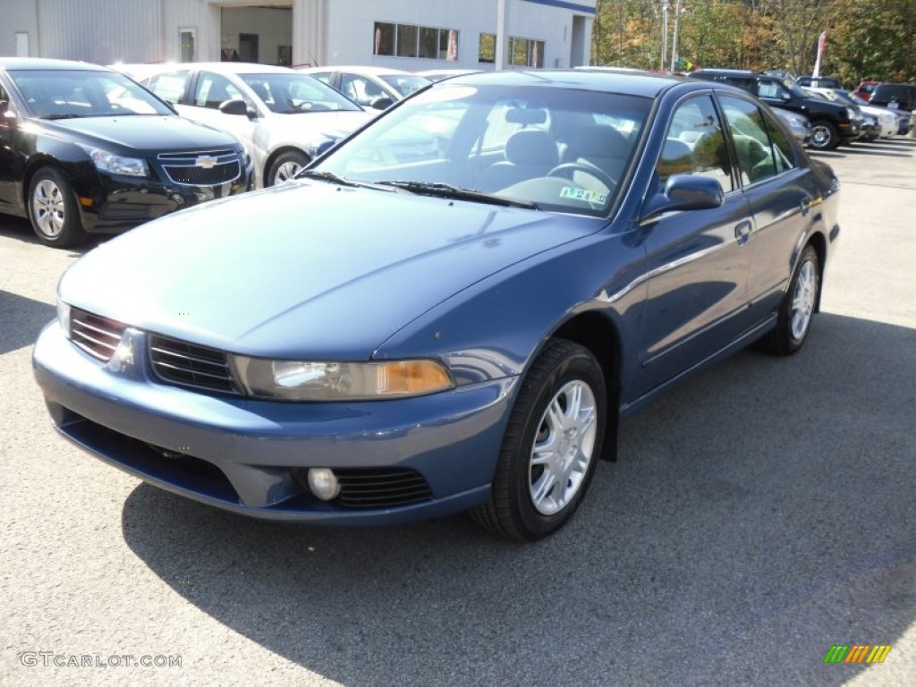 2003 Galant ES - Chrome Blue Pearl / Gray photo #2