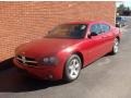 2008 Inferno Red Crystal Pearl Dodge Charger SXT  photo #2