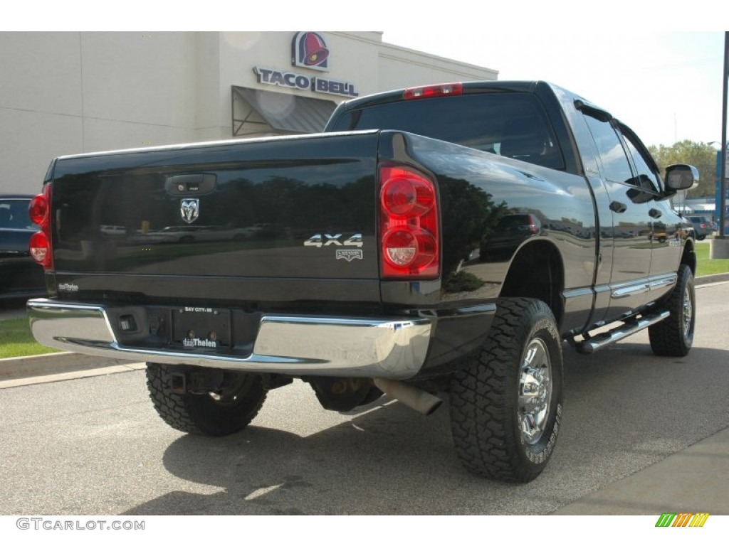 2007 Ram 1500 Laramie Mega Cab 4x4 - Brilliant Black Crystal Pearl / Medium Slate Gray photo #6