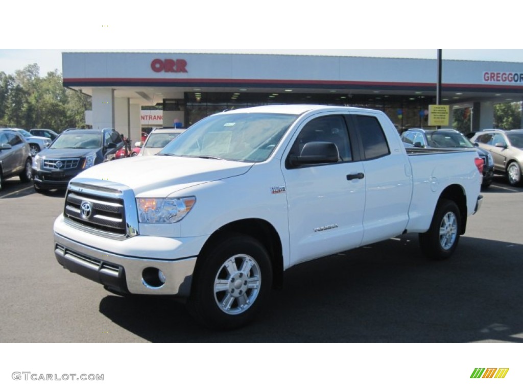 2011 Tundra SR5 Double Cab - Super White / Graphite Gray photo #1